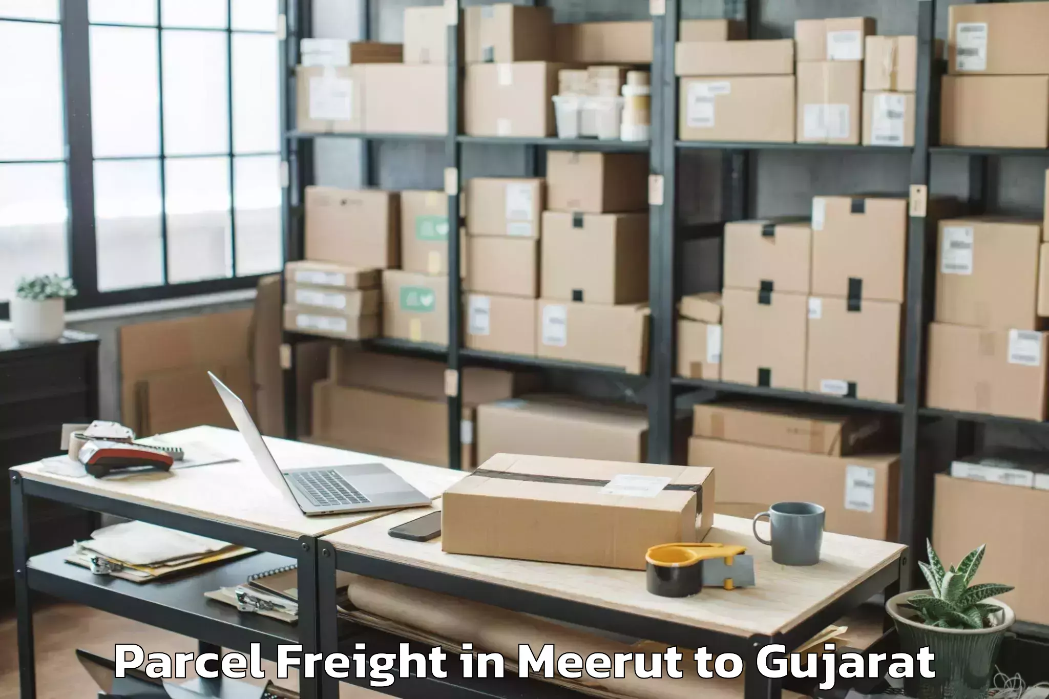 Discover Meerut to Sagbara Parcel Freight